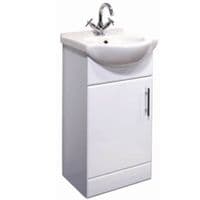 NUIE Classic 1050mm Bathroom Vanity Unit & WC UNIT BTW Toilet 1550mm Combination Set